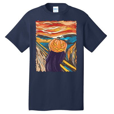 Pumpkin Scream Art Painting Parody Tall T-Shirt