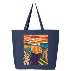 Pumpkin Scream Art Painting Parody 25L Jumbo Tote