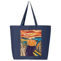 Pumpkin Scream Art Painting Parody 25L Jumbo Tote