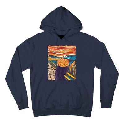 Pumpkin Scream Art Painting Parody Tall Hoodie