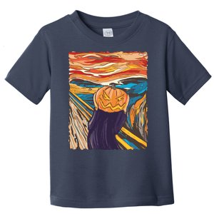 Pumpkin Scream Art Painting Parody Toddler T-Shirt