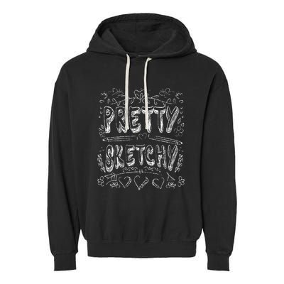 Pretty Sketchy Artists Pencils Art Lover Garment-Dyed Fleece Hoodie