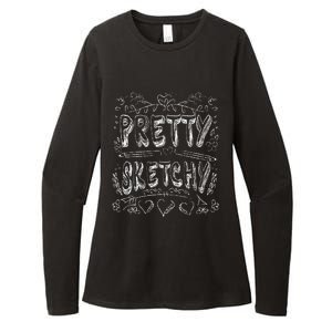 Pretty Sketchy Artists Pencils Art Lover Womens CVC Long Sleeve Shirt