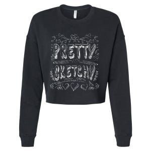 Pretty Sketchy Artists Pencils Art Lover Cropped Pullover Crew