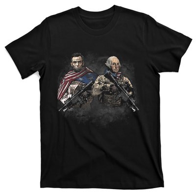 Presidential Soldiers: Abraham Lincoln And George Washington TShirt T-Shirt