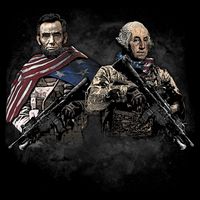 Presidential Soldiers: Abraham Lincoln And George Washington TShirt Impact Tech Backpack