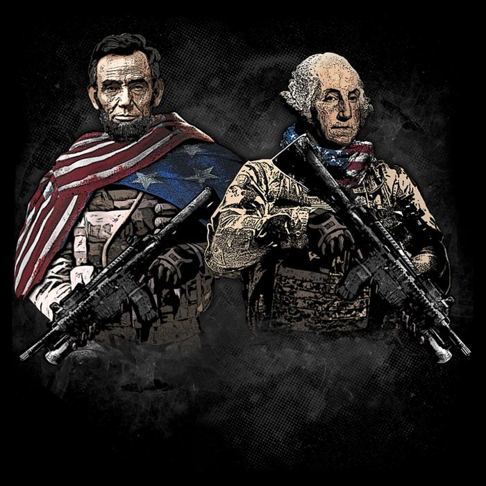 Presidential Soldiers: Abraham Lincoln And George Washington TShirt Impact Tech Backpack