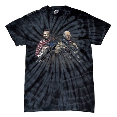 Presidential Soldiers: Abraham Lincoln And George Washington TShirt Tie-Dye T-Shirt