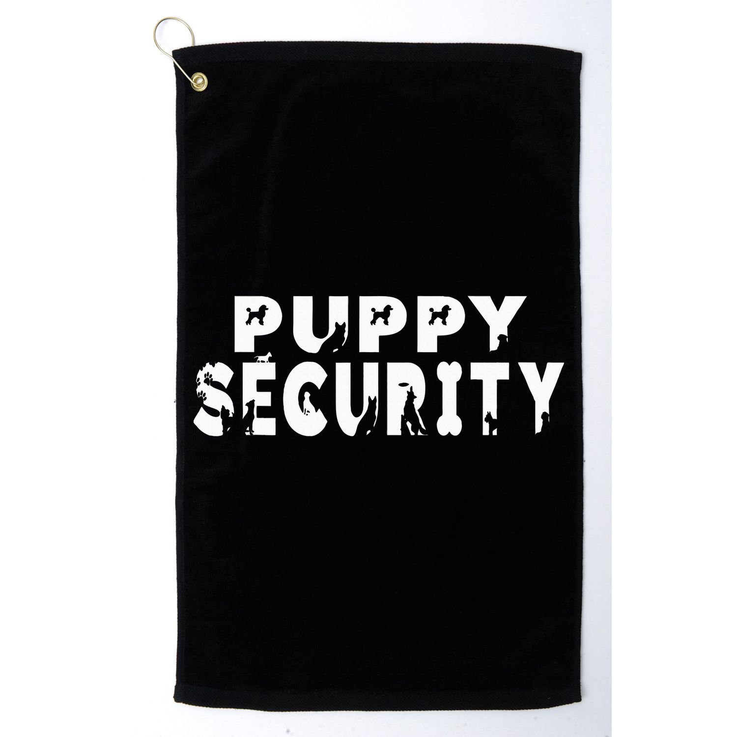 Puppy Security Adult Dog Catcher Costume Dalmatian Halloween Golf Towel