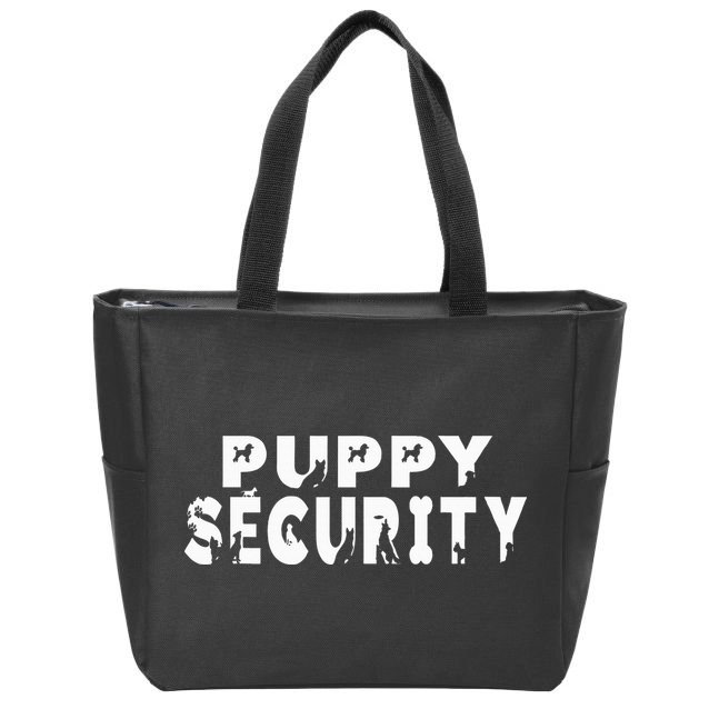 Puppy Security Adult Dog Catcher Costume Dalmatian Halloween Zip Tote Bag