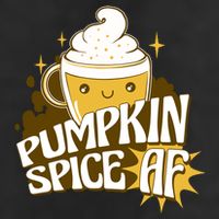 Pumpkin Spice AF Cute Gift 7 Panel Mesh Trucker Snapback Hat