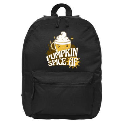 Pumpkin Spice AF Cute Gift 16 in Basic Backpack