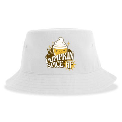 Pumpkin Spice AF Cute Gift Sustainable Bucket Hat