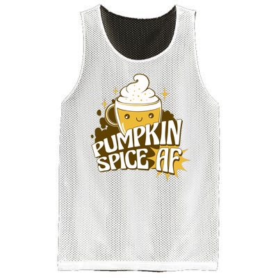 Pumpkin Spice AF Cute Gift Mesh Reversible Basketball Jersey Tank