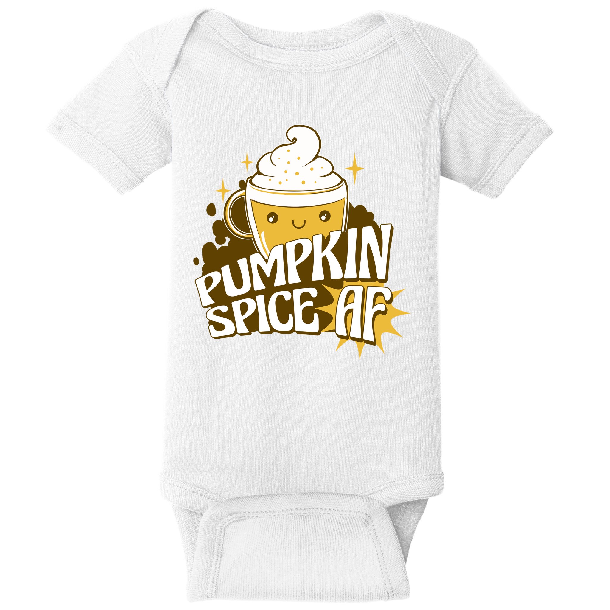 Pumpkin Spice AF Cute Gift Baby Bodysuit