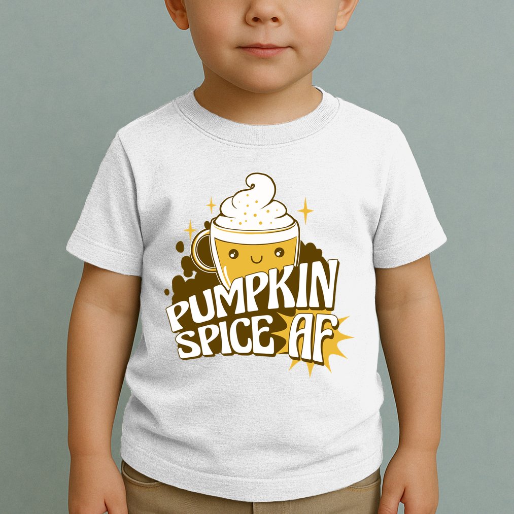 Pumpkin Spice AF Cute Gift Toddler T-Shirt