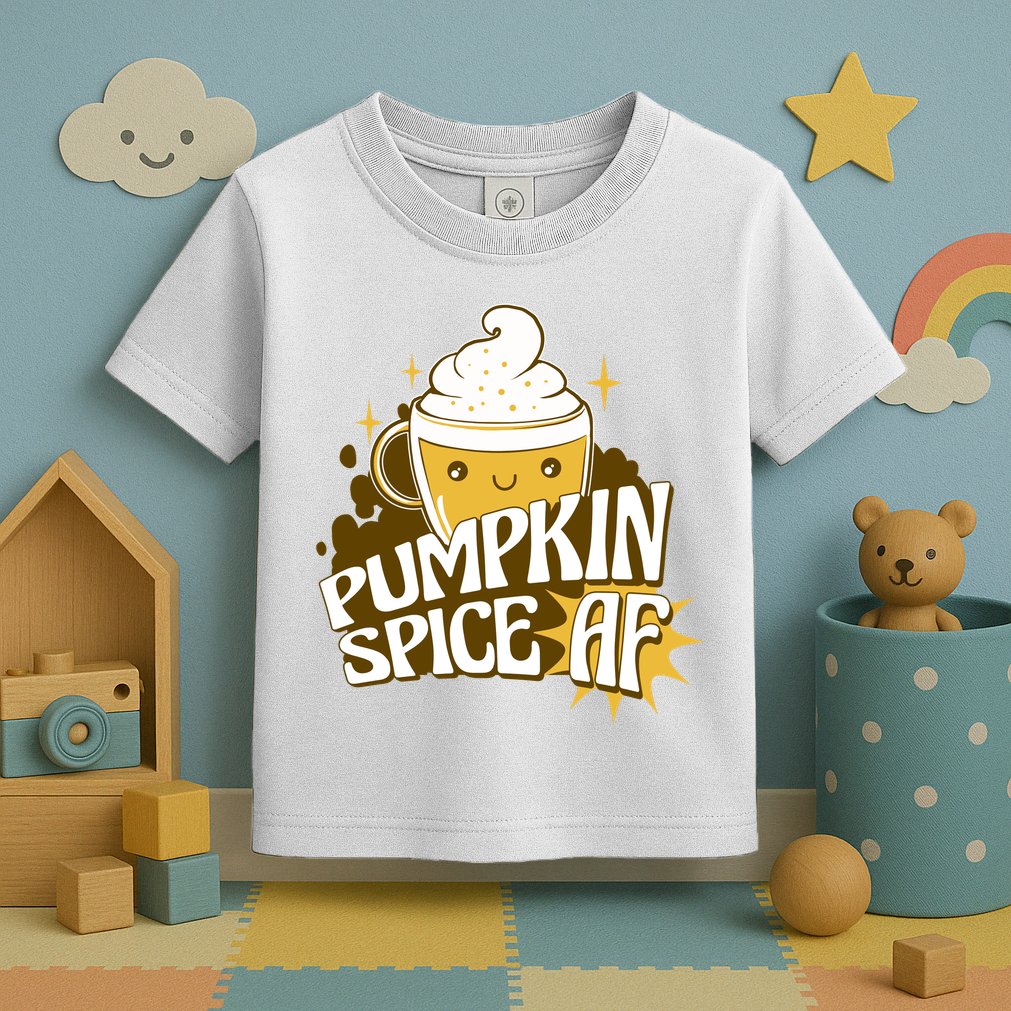 Pumpkin Spice AF Cute Gift Toddler T-Shirt