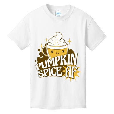 Pumpkin Spice AF Cute Gift Kids T-Shirt