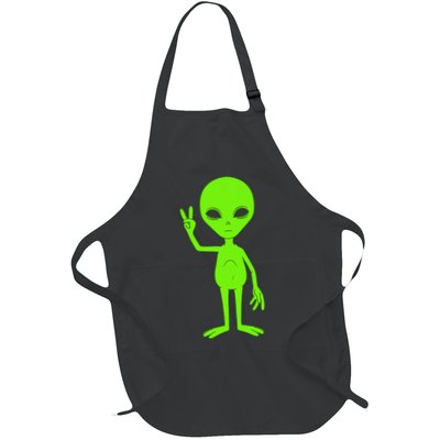 Peace Sign Alien Roswell Apron
