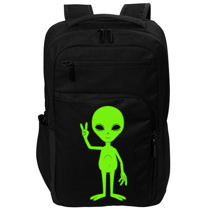 Peace Sign Alien Roswell Impact Tech Backpack
