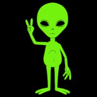Peace Sign Alien Roswell Backpack