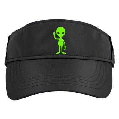 Peace Sign Alien Roswell Adult Drive Performance Visor