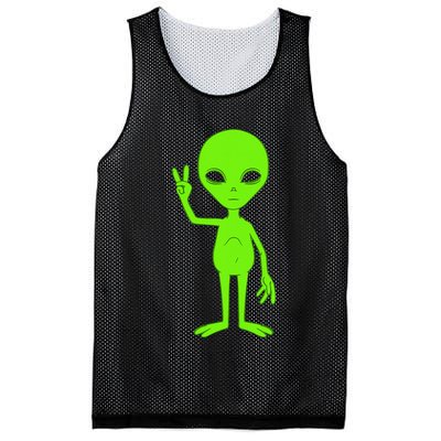 Peace Sign Alien Roswell Mesh Reversible Basketball Jersey Tank