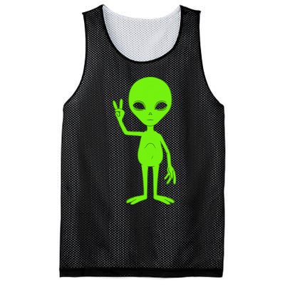 Peace Sign Alien Roswell Mesh Reversible Basketball Jersey Tank