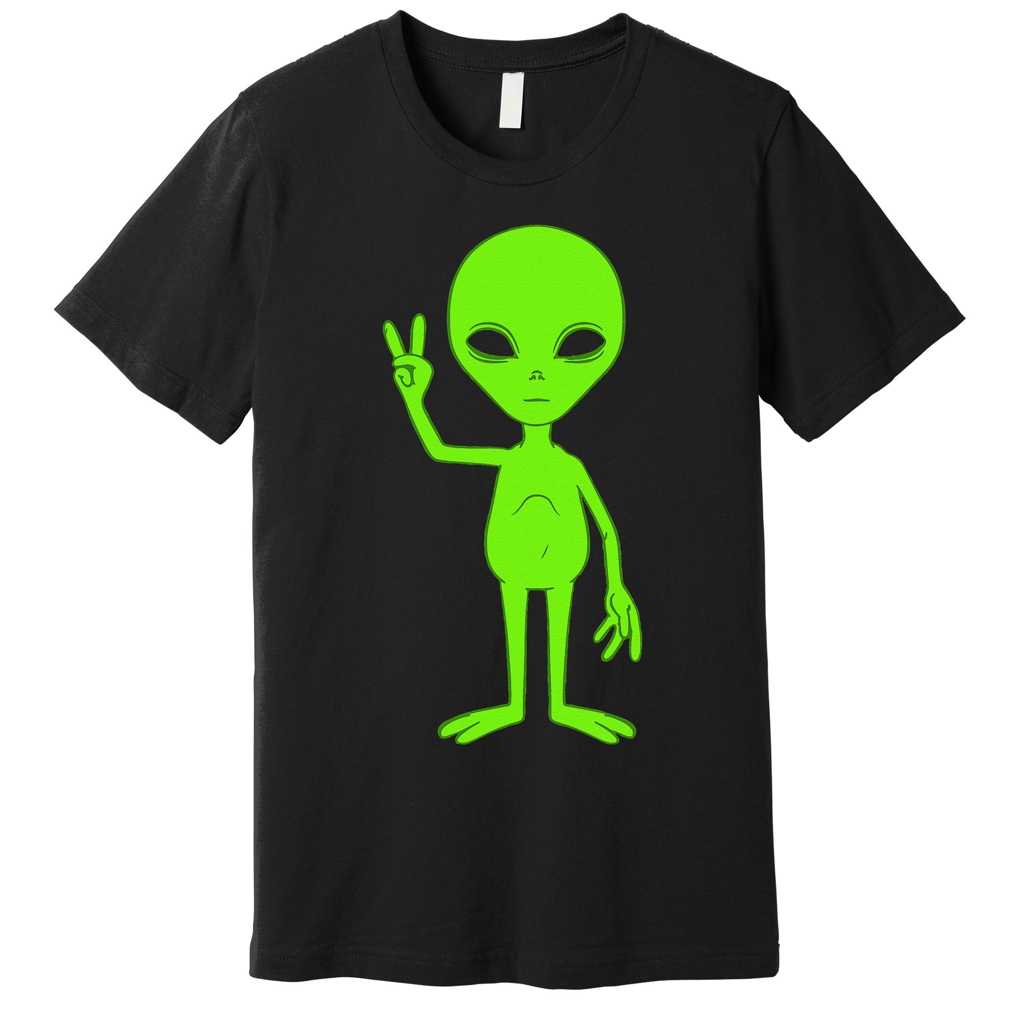 Peace Sign Alien Roswell Premium T-Shirt