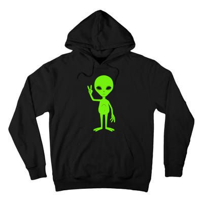 Peace Sign Alien Roswell Tall Hoodie