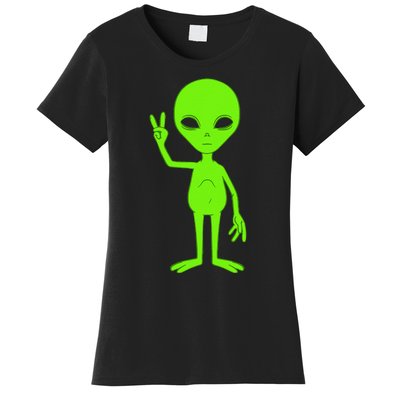 Peace Sign Alien Roswell Women's T-Shirt