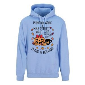 Pumpkin Spice And Main Street Nights Magic Is Brewing Unisex Surf Hoodie