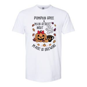 Pumpkin Spice And Main Street Nights Magic Is Brewing Softstyle CVC T-Shirt