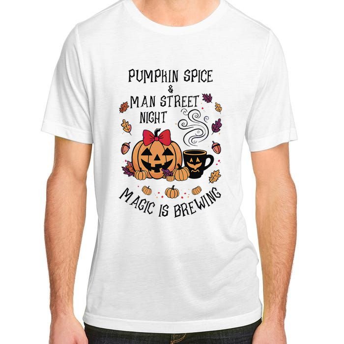 Pumpkin Spice And Main Street Nights Magic Is Brewing Adult ChromaSoft Performance T-Shirt