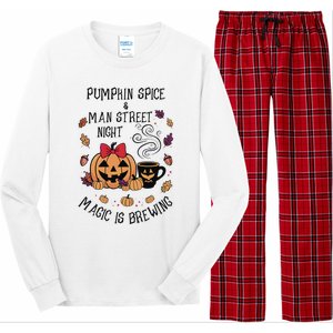 Pumpkin Spice And Main Street Nights Magic Is Brewing Long Sleeve Pajama Set