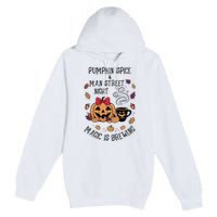 Pumpkin Spice And Main Street Nights Magic Is Brewing Premium Pullover Hoodie