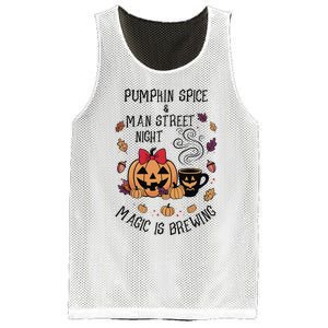 Pumpkin Spice And Main Street Nights Magic Is Brewing Mesh Reversible Basketball Jersey Tank