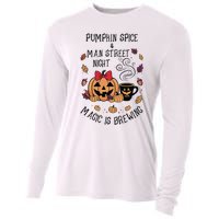 Pumpkin Spice And Main Street Nights Magic Is Brewing Cooling Performance Long Sleeve Crew