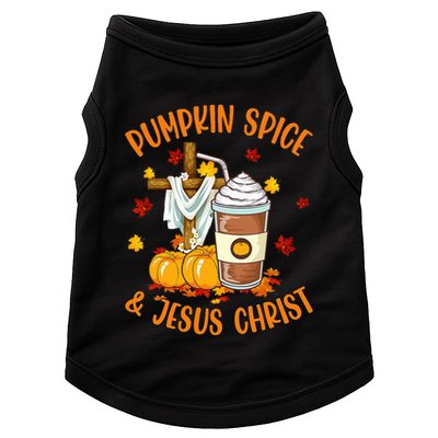 Pumpkin Spice And Jesus Christ Funny Coffee Lovers Gifts Doggie Tank