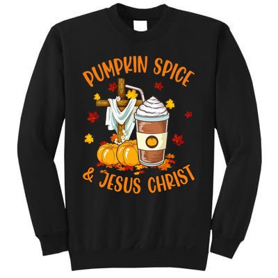 Pumpkin Spice And Jesus Christ Funny Coffee Lovers Gifts Sweatshirt