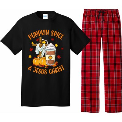 Pumpkin Spice And Jesus Christ Funny Coffee Lovers Gifts Pajama Set