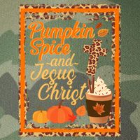 Pumpkin Spice And Jesus Christ Autumn Fall Leopard Print Legacy Tie Dye Trucker Hat