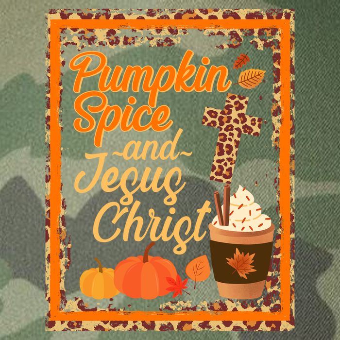 Pumpkin Spice And Jesus Christ Autumn Fall Leopard Print Legacy Tie Dye Trucker Hat