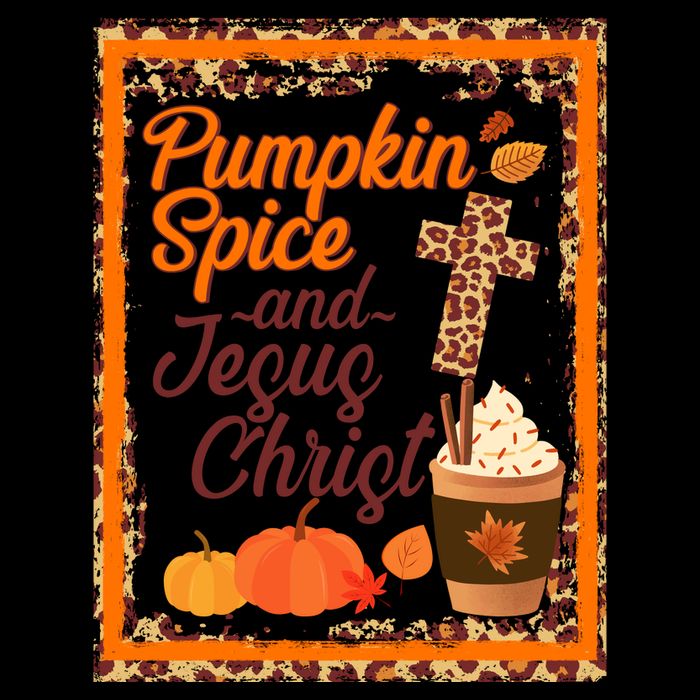 Pumpkin Spice And Jesus Christ Autumn Fall Leopard Print Mug