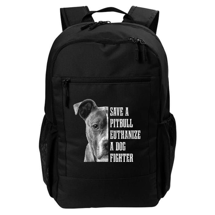 Pitbull Save A Pitbull Funny Dog Rescue Pitbull Mom Dad Daily Commute Backpack