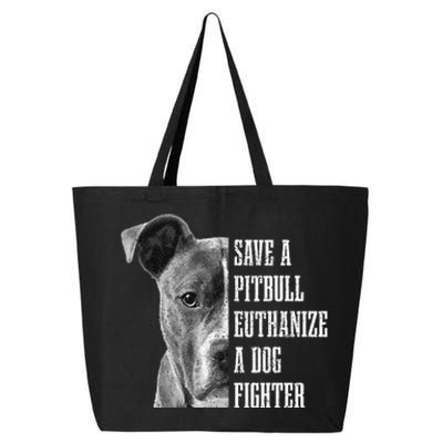 Pitbull Save A Pitbull Funny Dog Rescue Pitbull Mom Dad 25L Jumbo Tote