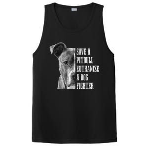 Pitbull Save A Pitbull Funny Dog Rescue Pitbull Mom Dad PosiCharge Competitor Tank