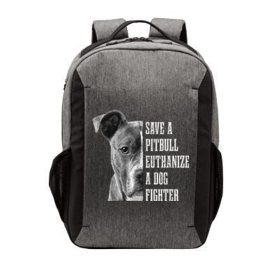 Pitbull Save A Pitbull Funny Dog Rescue Pitbull Mom Dad Vector Backpack