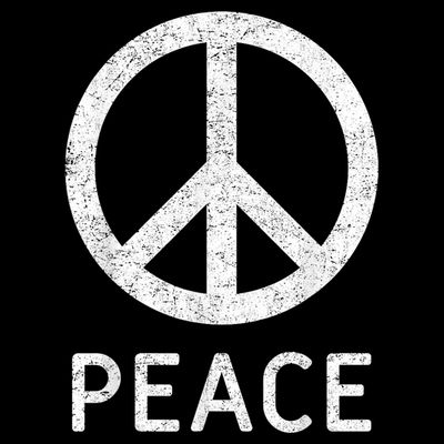 Peace Sign Anti War Vintage Retro Casual Graphic T-Shirt