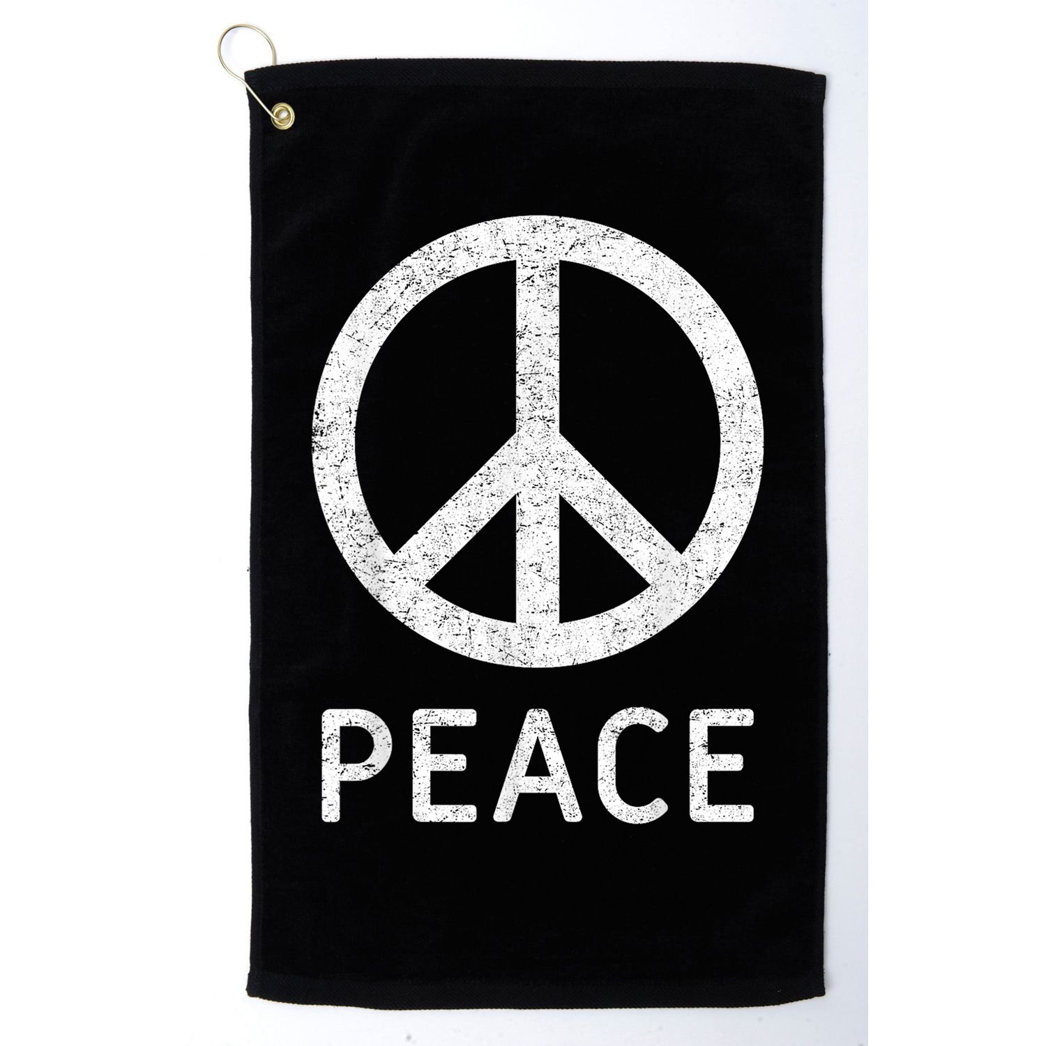 Peace Sign Anti War Vintage Retro Casual Graphic Golf Towel